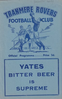 Tranmere Rovers v Darlington Match Programme 1951-02-24